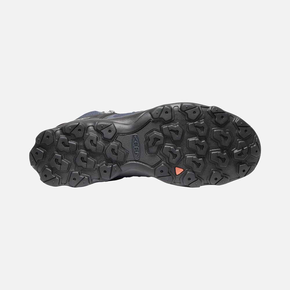 Keen Outdoor Bot Erkek Mavi/Gri - Venture Mid Waterproof - Türkiye EMGU60834